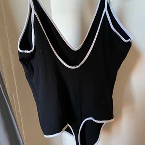 Express plunge thong bodysuit M